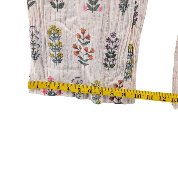 Pink Chicken Eleven Jumper Jumpsuit Girls Pink Floral Metallic Sleeveless Sz 10Y - Picture 7 of 8